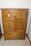 5' Tall Dresser with 6 Drawers and a Door