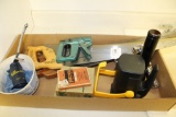 Lot of Saws, Flashlights, Stapler and Oiler