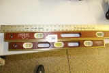 Stanley 4' and 2' Wood Levels and 5' Metal