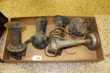 Lot of 5 old Car Horns