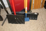 Pair of Snow Shovels and a Squeege