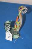 Art Glass Rooster 9