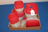 Lot of Rubbermaid Storage Containers