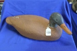 Unknown Paper Mache'  Duck w/Plastic Head