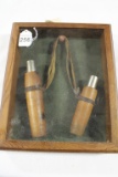 Display Case with 2 Fred Allen Duck Calls