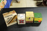 Lot of 4 Vintage Ammo boxes Empty