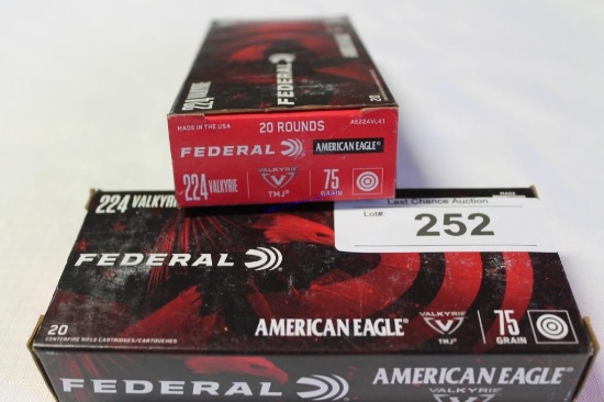 2X-Federal 20ct .224 Valkyrie 75gr TMJ