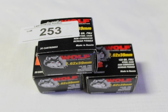 3X-Wolf 7.62x39 122gr FMJ