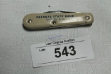 Farmers State Bank Pocket Knife