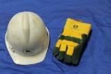 John Deere Hard Hat and Gloves