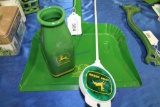 John Deere Dust Pan and Rubber Milk Bottle