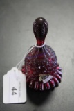 Fenton Red Glass Bell