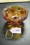 Fenton Gold Glass Candle Holder
