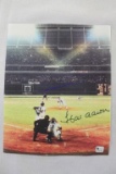 Hank Aaron Autographed Picture with CoA by GA