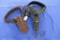 2X-Highly Tooled Leather Gun Belt and Holster