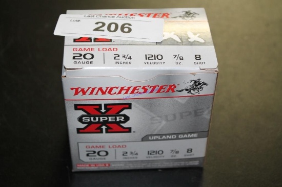 25ct Winchester Super X 20ga 8shot 2 3/4"