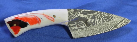 Custom Resin Handle 3" Damascus Knife