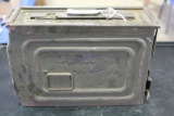 Vintage 30cal Ammo Box with Falling Bomb