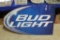 Large Outdoor Bud Light Metal Sign
