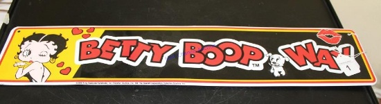 Betty Boop Way Metal Sign