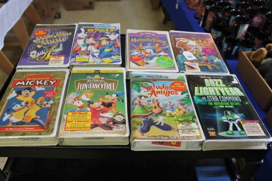 Lot of 8 Unopened Disney VHS Tapes