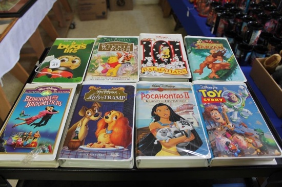 Lot of 8 Disney VHS Tapes (USED)