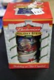 2001 Budweiser Holiday Stien In Box