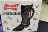 Budweiser Cowboy Boot Stein II In Box