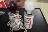 Pair of Budweiser Can Lights  (Works!)