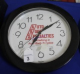 Auto Body Specialties Clock