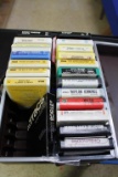 Carry Case of 8 Track Tapes