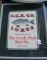Matted and Framed CCBC Lure Metal Sign 22x17