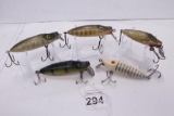 Lot of 5 Misc River Runt Lures