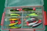 Plano Box of  15 Large Walleye Diver Lures LN