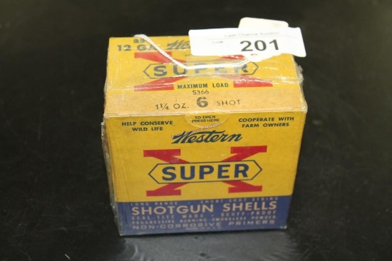 Vintage 25ct- Western SuperX 12ga 2 3/4 6shot