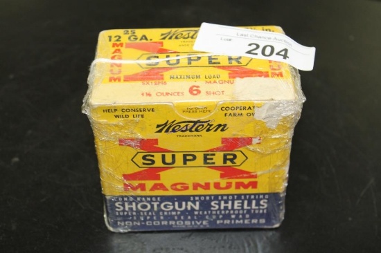 Vintage 25ct- Western SuperX 12ga 2 3/4 6shot