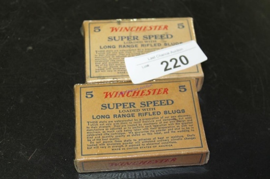 2X-Vintage Winchester Super Speed 16ga Slugs