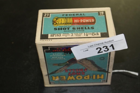 Vintage 25ct Federal High Power 16ga 6shot
