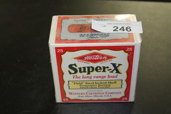 Vintage 25ct Western Super X 12ga 6shot