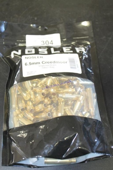100ct Bag of Nosler 6.5 Creedmore Brass NEW