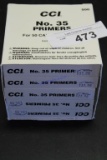 5X-100ct CCI No.35 Primers for 50cal Ammo
