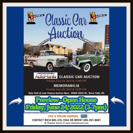 Classic Car Auction - June 26, 2022