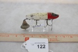 Heddon Flaptail Red/White w/Teeth Marks