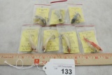 Lot of 7 Ely Flippers Micro Lures NIP