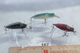 Lot of 3 River Runt Type Lures