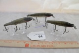 3X-CCBC Pikie Glass Eye Lures in Ex Condition