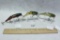 Lot of 3 Paw Paw Jointed Minnows