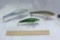 Lot of 3 Large Bagley Lures