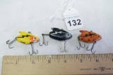 Lot of  3 Heddon Small Sonic Lures