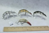 Lot of  4 Large Lazy Ike Lures
